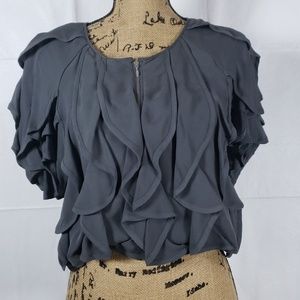 2b. Rych Gray Silk Top